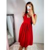 Šaty elegantní společenské na ramínka dámské (S/M ONE SIZE) ITALSKÁ MÓDA IMPSH2280565/DR (Velikost S/M/L, Barva Černá)