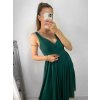 Šaty elegantní společenské na ramínka dámské (S/M ONE SIZE) ITALSKÁ MÓDA IMPSH2280565/DR (Velikost S/M/L, Barva Černá)