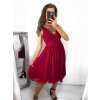 Šaty elegantní společenské na ramínka dámské (S/M ONE SIZE) ITALSKÁ MÓDA IMPSH2280565/DR (Velikost S/M/L, Barva Černá)