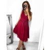 Šaty elegantní společenské na ramínka dámské (S/M ONE SIZE) ITALSKÁ MÓDA IMPSH2280565/DR (Velikost S/M/L, Barva Černá)
