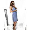 Šaty elegantní společenské na ramínka dámské (S/M ONE SIZE) ITALSKÁ MÓDA IMPSH2280565/DR (Velikost S/M/L, Barva Černá)