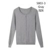Svetr tenký na knoflíčky dlouhý rukáv dámský (S/M ONE SIZE) ITALSKá MóDA IMM22Fd5803/DR (Velikost S/M/L, Barva Černá)