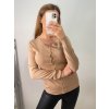 Svetr tenký na knoflíčky dlouhý rukáv dámský (S/M ONE SIZE) ITALSKá MóDA IMM22Fd5803/DR (Velikost S/M/L, Barva Černá)