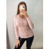 Svetr tenký na knoflíčky dlouhý rukáv dámský (S/M ONE SIZE) ITALSKá MóDA IMM22Fd5803/DR (Velikost S/M/L, Barva Černá)