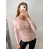 Svetr tenký na knoflíčky dlouhý rukáv dámský (S/M ONE SIZE) ITALSKá MóDA IMM22Fd5803/DR (Velikost S/M/L, Barva Černá)