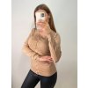 Svetr tenký na knoflíčky dlouhý rukáv dámský (S/M ONE SIZE) ITALSKá MóDA IMM22Fd5803/DR (Velikost S/M/L, Barva Černá)