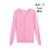 Svetr tenký na knoflíčky dlouhý rukáv dámský (S/M ONE SIZE) ITALSKá MóDA IMM22Fd5803/DR (Velikost S/M/L, Barva Černá)