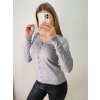 Svetr tenký na knoflíčky dlouhý rukáv dámský (S/M ONE SIZE) ITALSKá MóDA IMM22Fd9072/DR (Velikost S/M/L, Barva Černá)