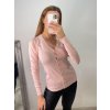 Svetr tenký na knoflíčky dlouhý rukáv dámský (S/M ONE SIZE) ITALSKá MóDA IMM22Fd9072/DR (Velikost S/M/L, Barva Černá)