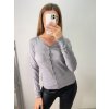 Svetr tenký na knoflíčky dlouhý rukáv dámský (S/M ONE SIZE) ITALSKá MóDA IMM22Fd9072/DR (Velikost S/M/L, Barva Černá)