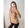 Svetr tenký na knoflíčky dlouhý rukáv dámský (S/M ONE SIZE) ITALSKá MóDA IMM22Fd9072/DR (Velikost S/M/L, Barva Černá)