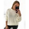Svetr oversize pletený se stojáčkem dlouhý rukáv dámský (S/M ONE SIZE) ITALSKÁ MÓDA IMM22VN22738/DU (Velikost S/M/L, Barva fialová)