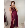 Šaty dlouhé elegantní s flitry na ramínka dámské (S/M ONE SIZE) ITALSKÁ MÓDA IMWD223775/UL