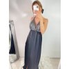 Šaty dlouhé elegantní s flitry na ramínka dámské (S/M ONE SIZE) ITALSKÁ MÓDA IMWD223775/UL