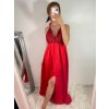 Šaty dlouhé elegantní s flitry na ramínka dámské (S/M ONE SIZE) ITALSKÁ MÓDA IMWD223775/UL