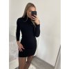 Šaty úpletové s rolákem dlouhý rukáv dámské (S/M ONE SIZE) ITALSKá MóDA IMM225958/DU (Velikost S/M/L, Barva béžová krémová)