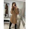 Šaty pletené s rolákem dlouhý rukáv dámské (S/M ONE SIZE) ITALSKÁ MÓDA IM4227200/DR (Velikost S/M/L, Barva béžová)