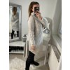 Šaty pletené s rolákem dlouhý rukáv dámské (S/M ONE SIZE) ITALSKÁ MÓDA IM4227200/DR (Velikost S/M/L, Barva béžová)