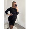 Šaty klasik teplé dlouhý rukáv dámské (S/M ONE SIZE) ITALSKÁ MÓDA IMM22SA21872/DR
