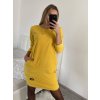 Šaty klasik teplé dlouhý rukáv dámské (S/M ONE SIZE) ITALSKÁ MÓDA IMM22SA21872/DR