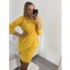 Šaty klasik teplé dlouhý rukáv dámské (S/M ONE SIZE) ITALSKÁ MÓDA IMM22SA21872/DR
