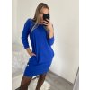 Šaty klasik teplé dlouhý rukáv dámské (S/M ONE SIZE) ITALSKÁ MÓDA IMM22SA21872/DR