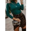Svetr úpletový s rolákem dlouhý rukáv dámský (S/M ONE SIZE) ITALSKÁ MÓDA EXTRA ME IMM22FD9076/DR (Velikost S/M/L, Barva béžová)