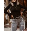 Svetr úpletový s rolákem dlouhý rukáv dámský (S/M ONE SIZE) ITALSKÁ MÓDA EXTRA ME IMM22FD9076/DR (Velikost S/M/L, Barva béžová)