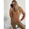 Svetr úpletový s rolákem dlouhý rukáv dámský (S/M ONE SIZE) ITALSKÁ MÓDA EXTRA ME IMM22FD9076/DR (Velikost S/M/L, Barva béžová)