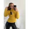 Svetr teplý pletený s rolákem dlouhý rukáv dámský (S/M ONE SIZE) ITALSKÁ MÓDA EXTRA ME IMM22FD1001/DR (Velikost S/M/L, Barva béžová)