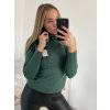 Svetr teplý pletený s rolákem dlouhý rukáv dámský (S/M ONE SIZE) ITALSKÁ MÓDA EXTRA ME IMM22FD1001/DR (Velikost S/M/L, Barva béžová)