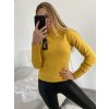 Svetr teplý pletený s rolákem dlouhý rukáv dámský (S/M ONE SIZE) ITALSKÁ MÓDA EXTRA ME IMM22FD1001/DR (Velikost S/M/L, Barva béžová)