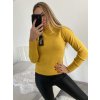 Svetr teplý pletený s rolákem dlouhý rukáv dámský (S/M ONE SIZE) ITALSKÁ MÓDA EXTRA ME IMM22FD1001/DR (Velikost S/M/L, Barva béžová)