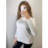 Svetr teplý pletený s rolákem dlouhý rukáv dámský (S/M ONE SIZE) ITALSKÁ MÓDA IMPSS22S8690/DR (Velikost S/M/L, Barva béžová smetanová)