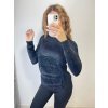 Svetr teplý pletený s rolákem dlouhý rukáv dámský (S/M ONE SIZE) ITALSKÁ MÓDA IMPSS22S8690/DR (Velikost S/M/L, Barva béžová smetanová)