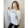 Svetr teplý pletený s rolákem dlouhý rukáv dámský (S/M ONE SIZE) ITALSKÁ MÓDA IMPSS22S8690/DR (Velikost S/M/L, Barva béžová smetanová)