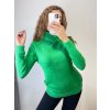 Svetr teplý pletený s rolákem dlouhý rukáv dámský (S/M ONE SIZE) ITALSKÁ MÓDA IMPSS22S8690/DR (Velikost S/M/L, Barva béžová smetanová)