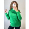 Svetr teplý pletený s rolákem dlouhý rukáv dámský (S/M ONE SIZE) ITALSKÁ MÓDA IMPSS22S8690/DR (Velikost S/M/L, Barva béžová smetanová)