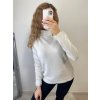 Svetr teplý pletený s rolákem dlouhý rukáv dámský (S/M ONE SIZE) ITALSKÁ MÓDA IMPSS22S8690/DR (Velikost S/M/L, Barva béžová smetanová)