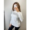 Svetr teplý pletený s rolákem dlouhý rukáv dámský (S/M ONE SIZE) ITALSKÁ MÓDA IMPSS22S8690/DR (Velikost S/M/L, Barva béžová smetanová)