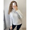 Svetr teplý pletený s rolákem dlouhý rukáv dámský (S/M ONE SIZE) ITALSKÁ MÓDA IMPSS22S8690/DR (Velikost S/M/L, Barva béžová smetanová)