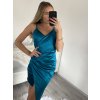 Šaty elegantní společenské na ramínka dámské (S/M ONE SIZE) ITALSKá MóDA IM4221088/DU (Velikost S/M/L, Barva Černá)