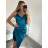Šaty elegantní společenské na ramínka dámské (S/M ONE SIZE) ITALSKá MóDA IM4221088/DU (Velikost S/M/L, Barva Černá)