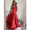 Šaty elegantní společenské dlouhé na ramínka dámské (S/M ONE SIZE) ITALSKÁ MÓDA IMPSH2280608/DU (Velikost S/M/L, Barva červená)