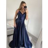 Šaty elegantní společenské dlouhé na ramínka dámské (S/M ONE SIZE) ITALSKÁ MÓDA IMPSH2280608/DU (Velikost S/M/L, Barva červená)