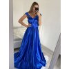 Šaty elegantní společenské plesové carmen dámské (L/XL/2XL ONE SIZE) ITALSKÁ MÓDA IMPSH2250039/DU (Velikost XL/2XL, Barva modrá královská)