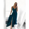 Šaty společenské dlouhé na ramínka dámské (S/M ONE SIZE) ITALSKÁ MÓDA IMPSH2260031/DU (Velikost S/M/L, Barva růžová starorůžová)