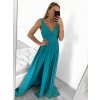 Šaty společenské dlouhé na ramínka dámské (S/M ONE SIZE) ITALSKÁ MÓDA IMPSH2260031/DU (Velikost S/M/L, Barva růžová starorůžová)