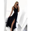 Šaty elegantní společenské na ramínka dámské (S/M ONE SIZE) ITALSKÁ MÓDA IMPSH2280628/DU (Velikost S/M/L, Barva modrá královská)