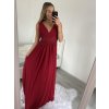 Šaty elegantní společenské na ramínka dámské (S/M ONE SIZE) ITALSKÁ MÓDA IMPSH2280628/DU (Velikost S/M/L, Barva modrá královská)